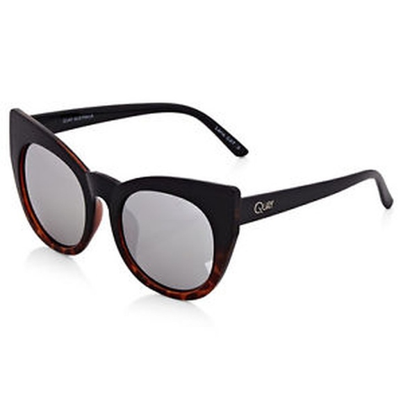 Quay Australia "Cha Cha" Black Tortoise Sunglasses - Picture 2 of 8